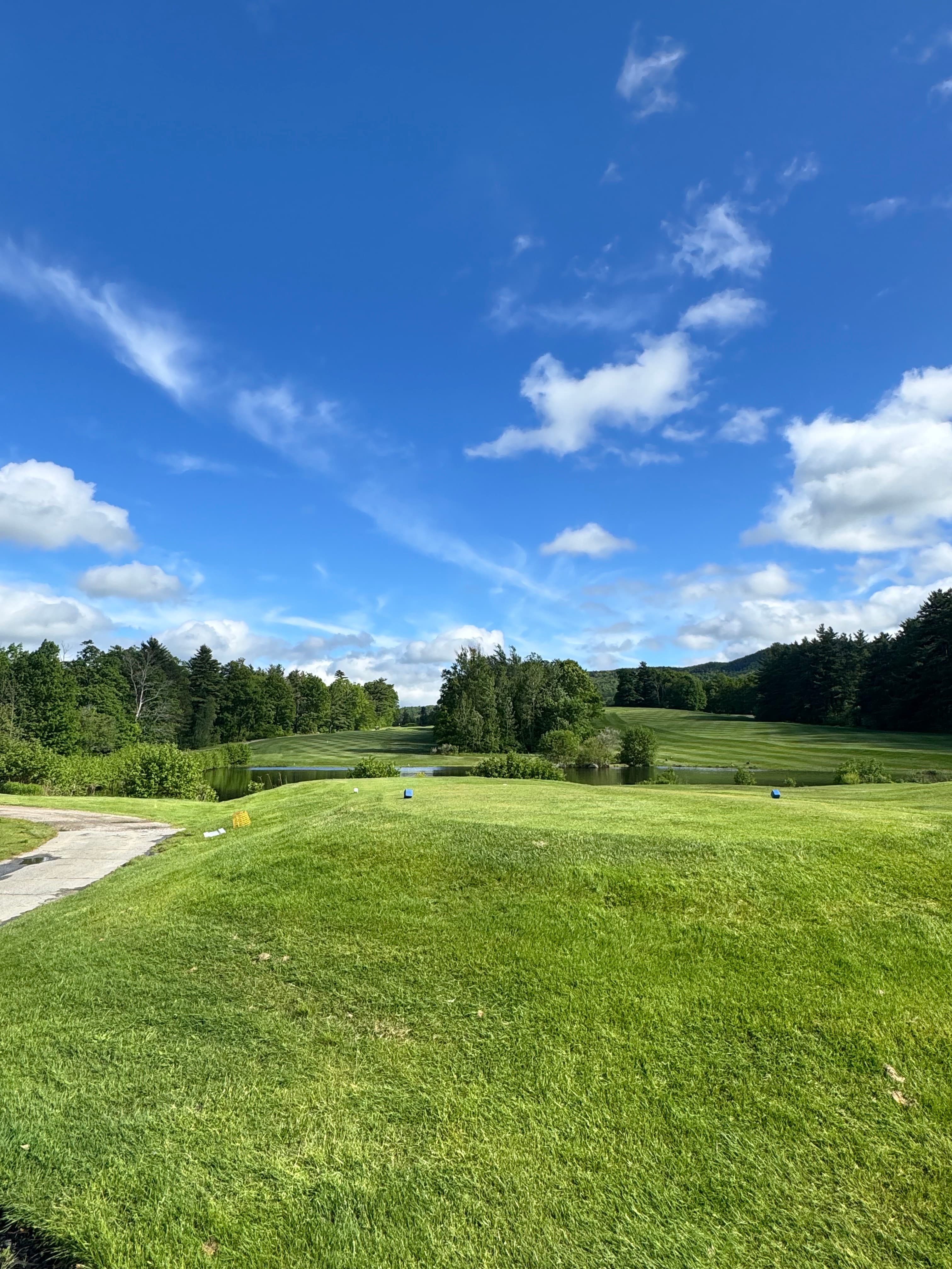 Fairway and pond at Crotched Mountain
