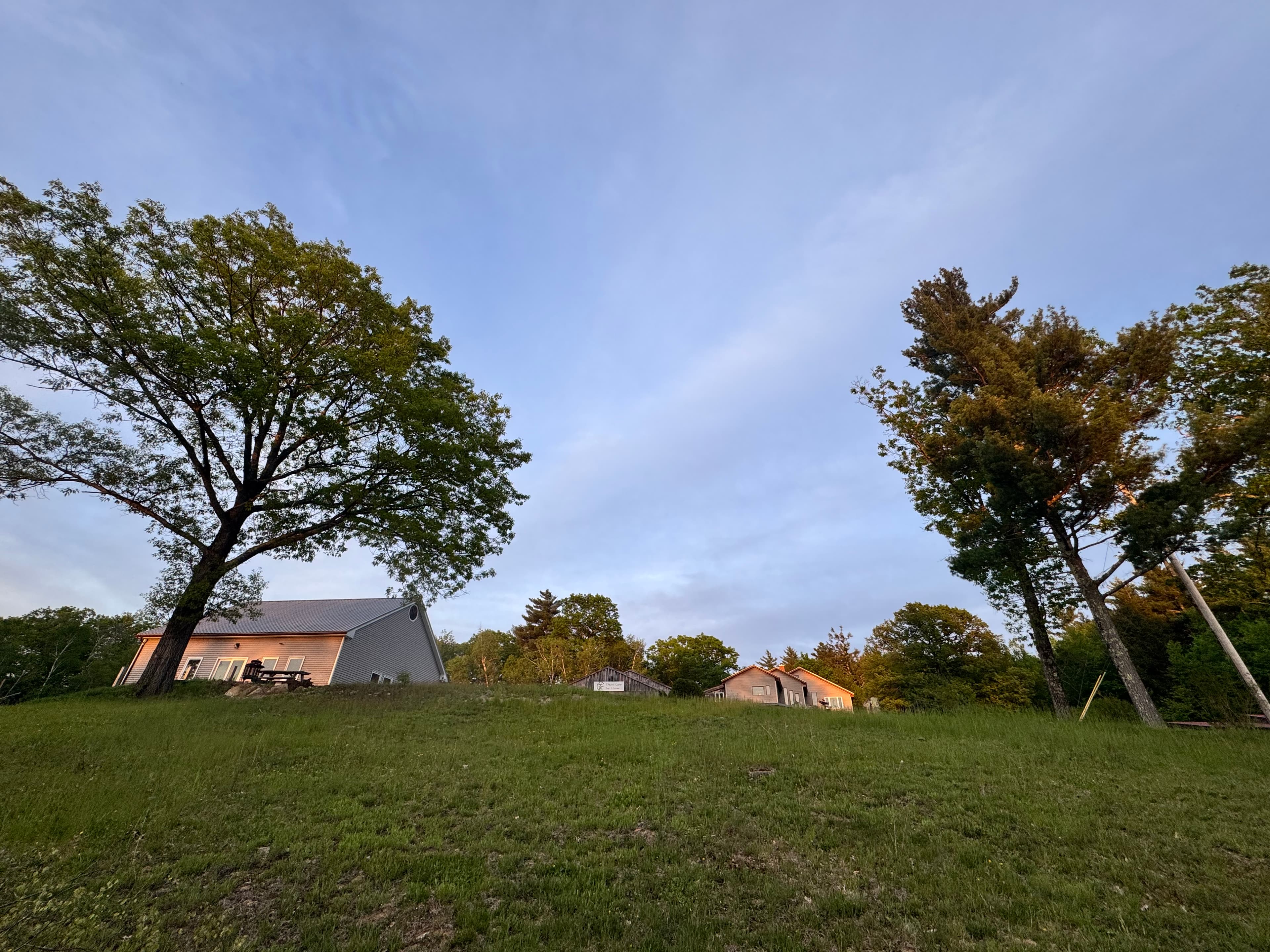 Greenery and open land at Xuanju Retreat