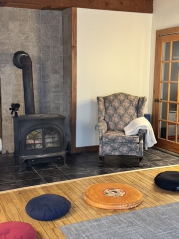 Meditation & fireplace sitting 2